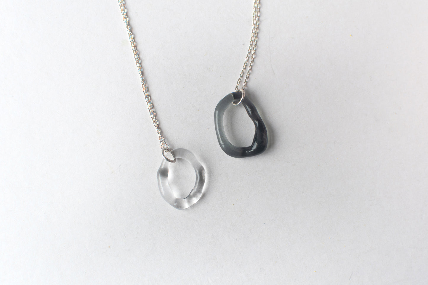 Clear Hoop necklace