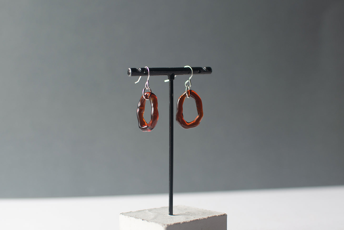 Hoop Earrings - Amber