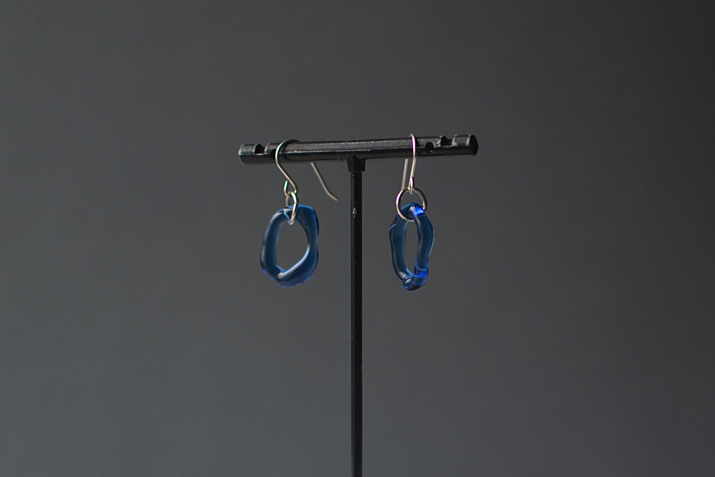Hoop Earrings - Blue