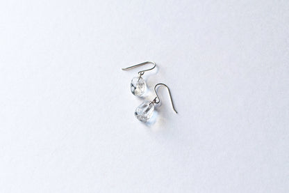 Stone Earrings - Clear