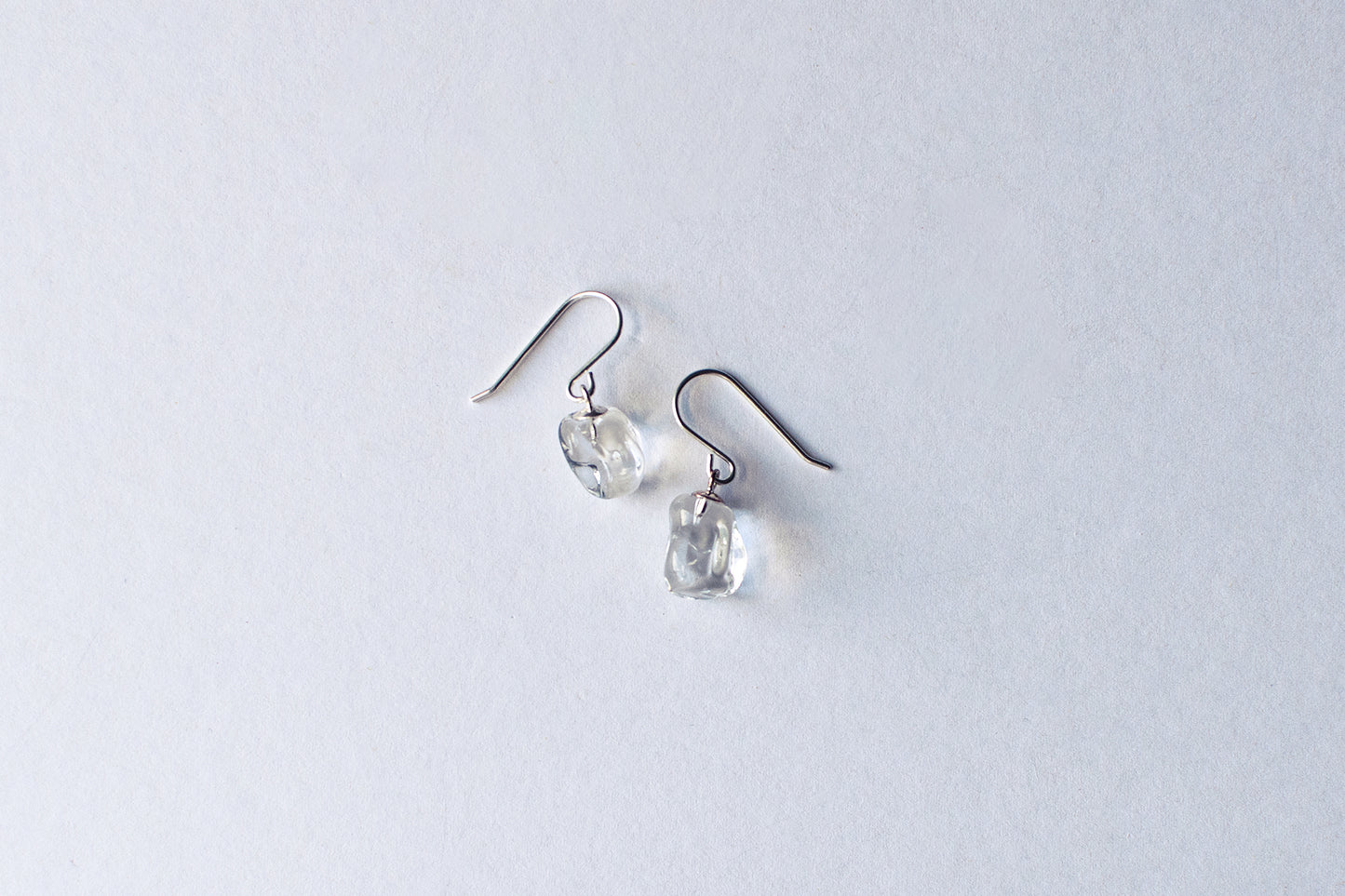 Stone Earrings - Clear