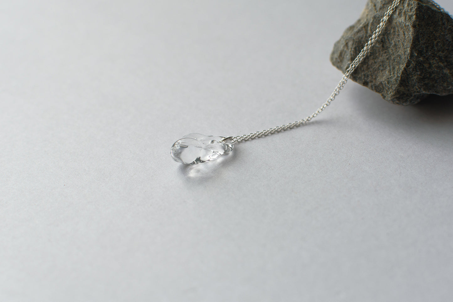 Stone Necklace - Clear