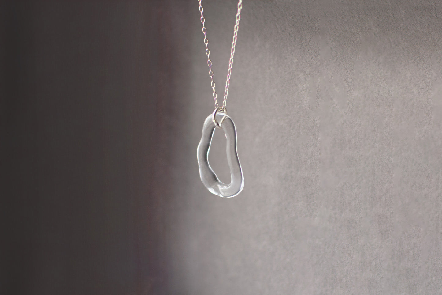 Clear Hoop necklace