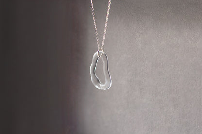 Clear Hoop necklace