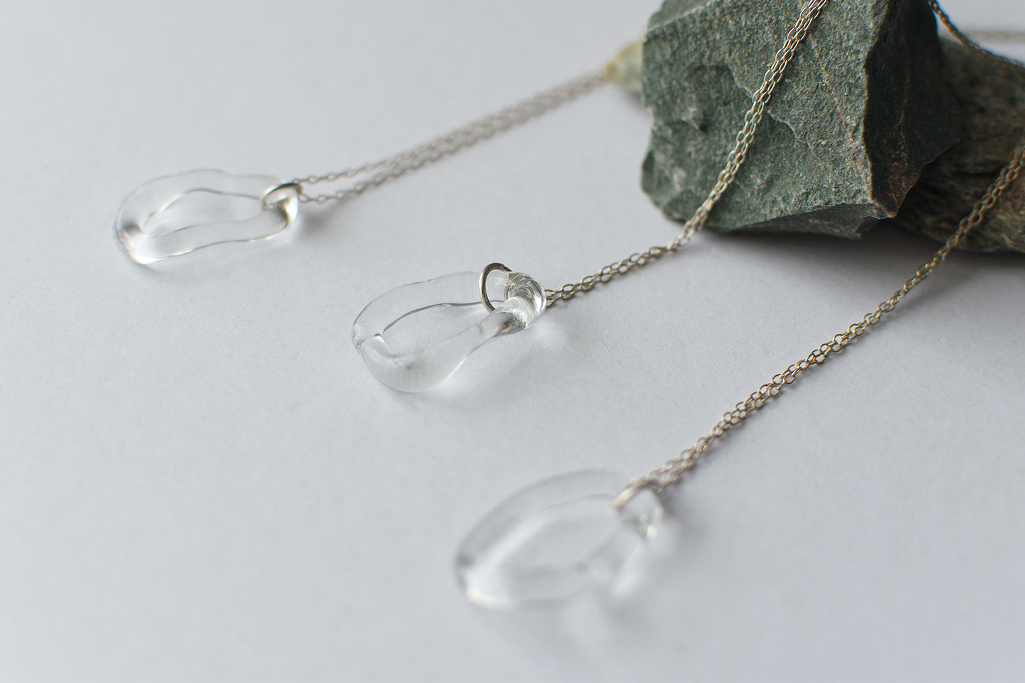 Clear Hoop necklace