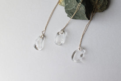 Clear Hoop necklace