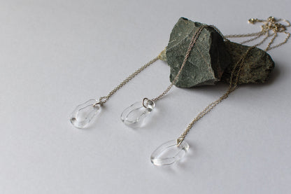 Clear Hoop necklace