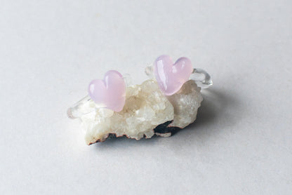 Chunky Heart Ring Sakura Pink