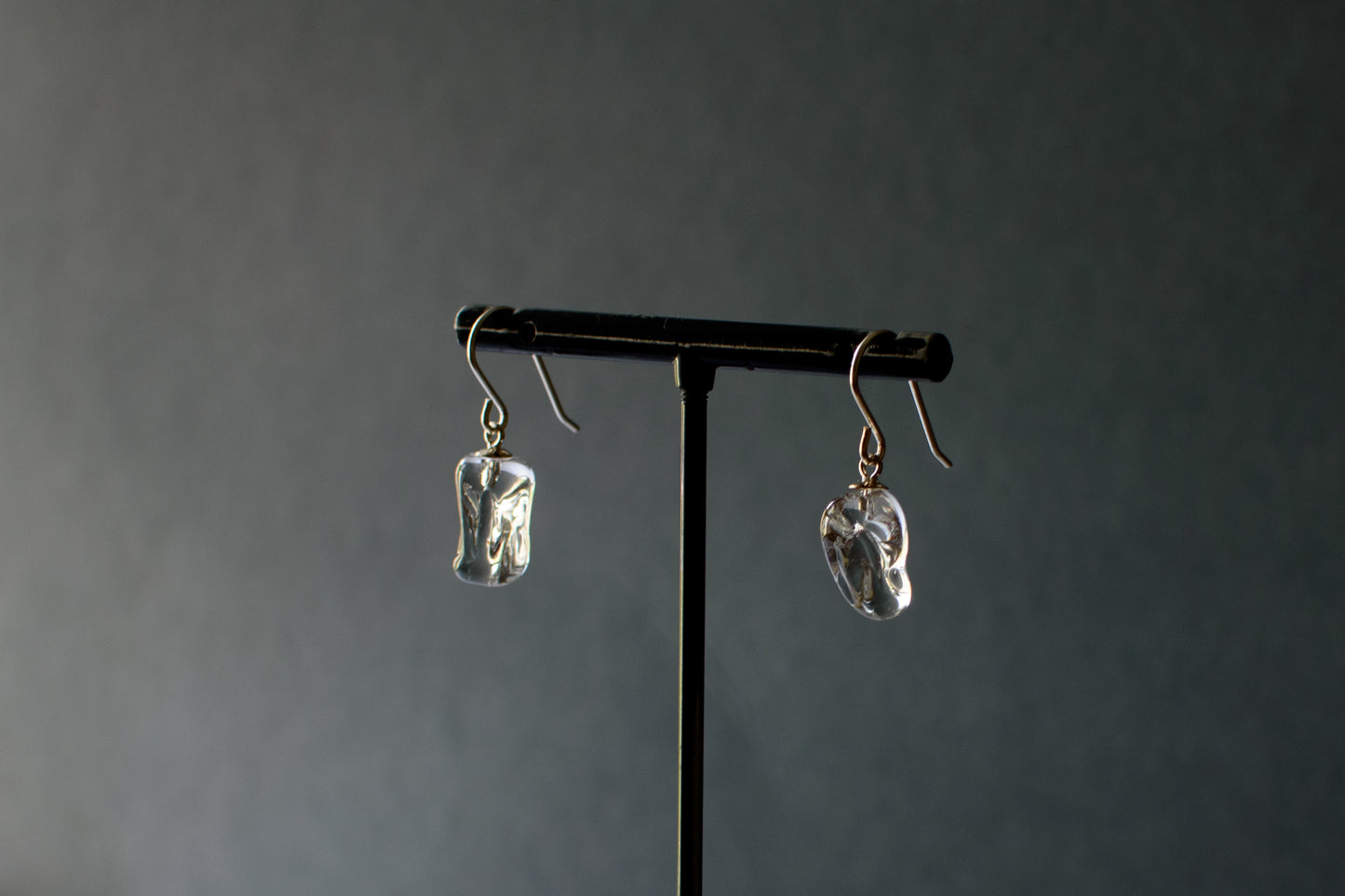 Stone Earrings - Clear