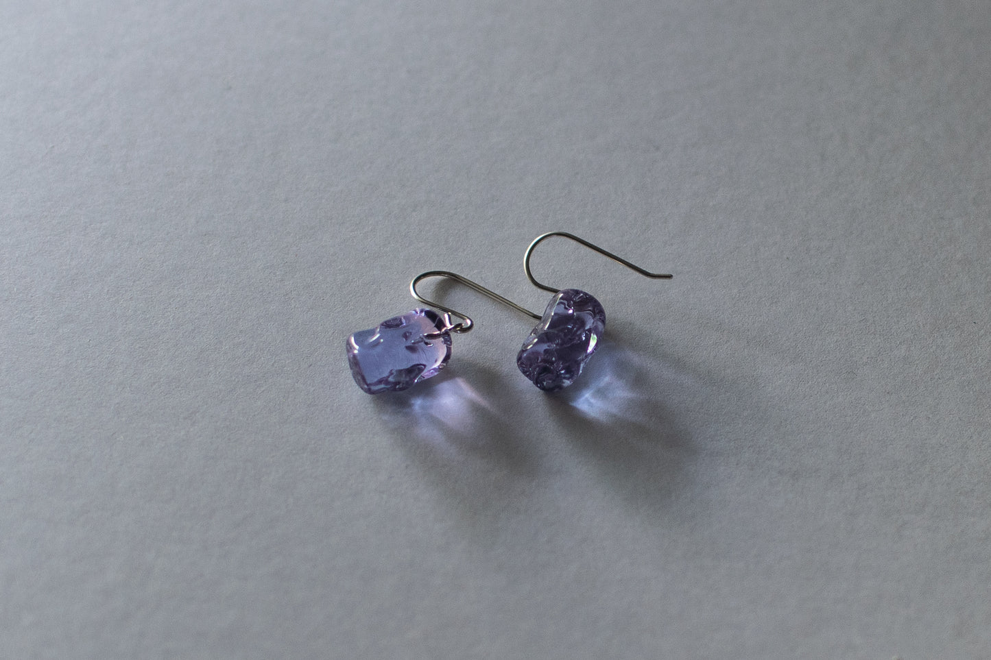 Stone Earrings - Purple