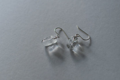 Stone Earrings - Clear