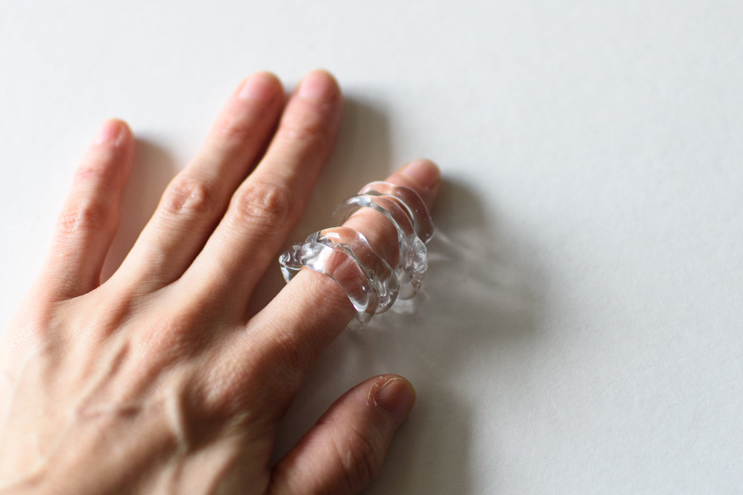 Chunky Clear Ring