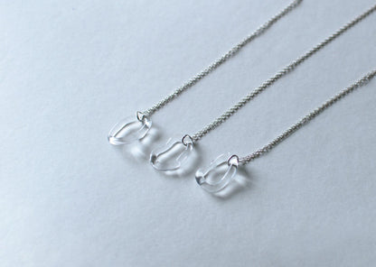 Clear Hoop necklace