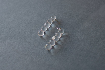 glass earrings dew 