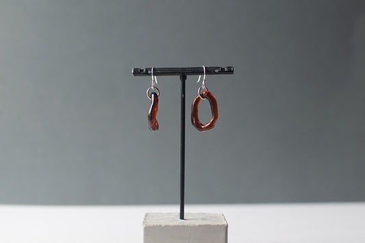 Hoop Earrings - Amber