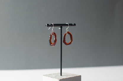 Hoop Earrings - Amber