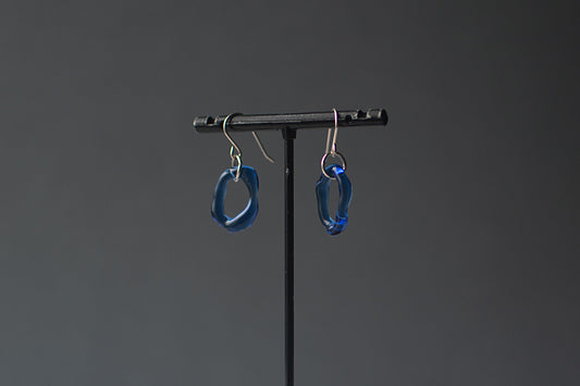 Hoop Earrings - Blue
