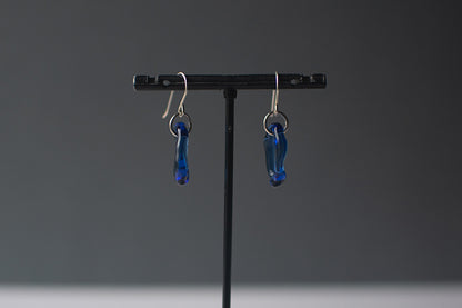 Hoop Earrings - Blue