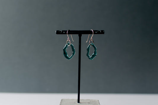 Hoop Earrings - Teal